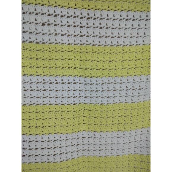 Handmade Knitted/Crocheted Striped Baby Blanket - Picture 12 of 12